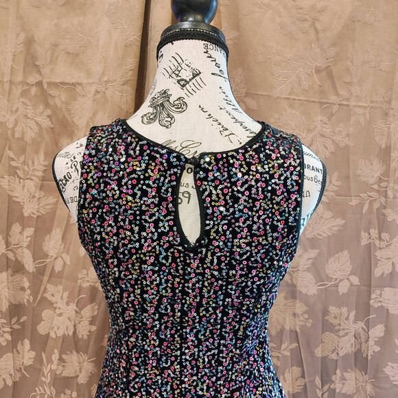 Zunie Girls Sequin Skater Dress, Size 12, Used - Picture 4 of 5